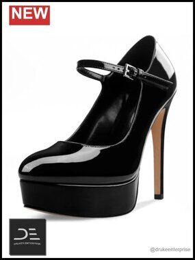 Women's 5.3" Platform Stiletto Heels Mary Jane Strap Pumps Wedding Party Dress